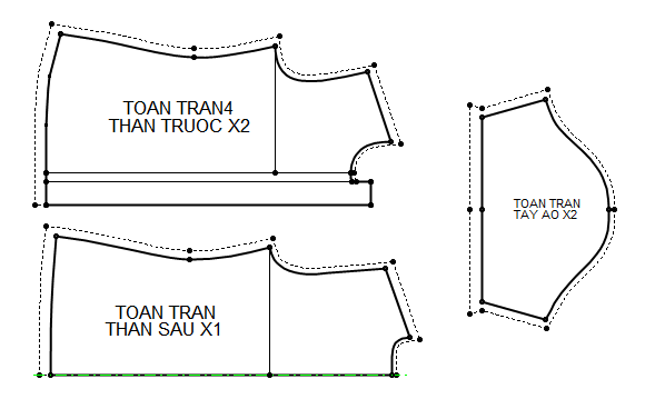 Quy trình thiết kế rập đồng phục sơ mi nữ